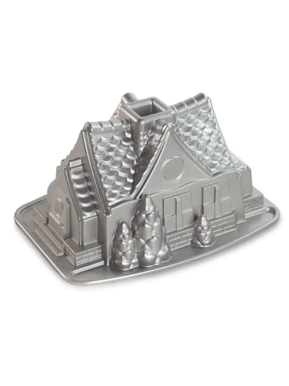 Nordic Ware Christmas cast aluminum gingerbread house 9 cup 2.1L bundt cake pan